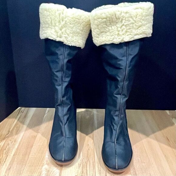 Golo Vintage Black Nylon/shearling Waterproof Boots. Size 9. - Picture 11 of 13